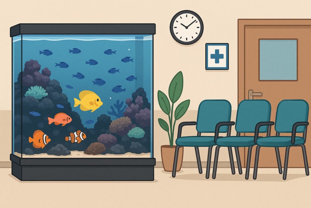 メンテナンスする水槽