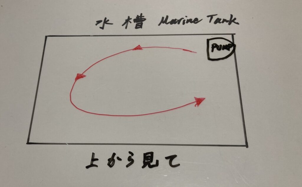 水流図解、上から見て